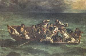 Eugene Delacroix The Shipwreck of Don Juan (mk05) oil painting image